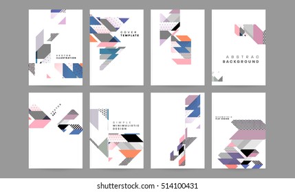 Geometric background Template for covers, flyers, banners, posters and placards, may be used for presentations and books, EPS10 vector illustration