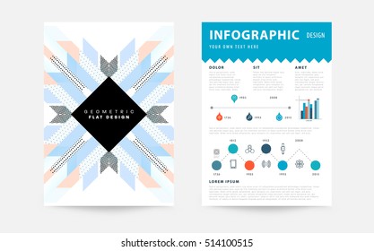 Modelo de fundo geométrico para capas, folhetos, banners, cartazes e cartazes, pode ser usado para apresentações e livros, ilustração vetorial EPS10