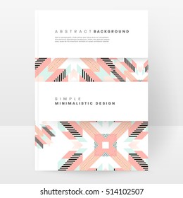 Geometric background Template for covers, flyers, banners, posters and placards, may be used for presentations and books, EPS10 vector illustration