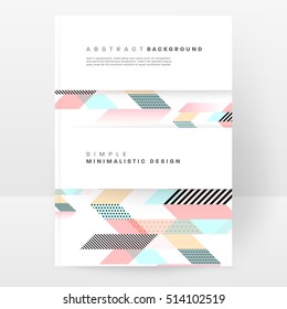 Geometric background Template for covers, flyers, banners, posters and placards, may be used for presentations and books, EPS10 vector illustration