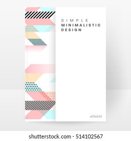 Modelo de fundo geométrico para capas, folhetos, banners, cartazes e cartazes, pode ser usado para apresentações e livros, ilustração vetorial EPS10