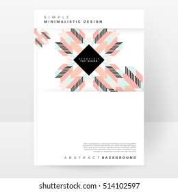 Geometric background Template for covers, flyers, banners, posters and placards, may be used for presentations and books, EPS10 vector illustration