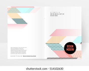 Geometrische Hintergrundvorlage für Cover, Flyer, Banner, Poster und Plakate, kann für Präsentationen und Bücher verwendet werden, EPS10 Vektorgrafik
