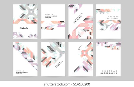 Plantilla de fondo geométrico para cubiertas, volantes, pancartas, carteles y carteles, puede utilizarse para presentaciones y libros, ilustración vectorial EPS10