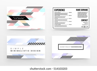 Geometric background Template for covers, flyers, banners, posters and placards, may be used for presentations and books, EPS10 vector illustration