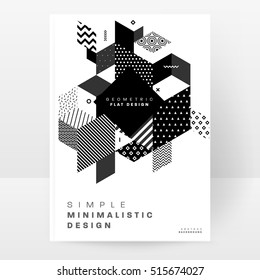 Geometric background Template for covers, flyers, banners, posters and placards, may be used for presentations and books, EPS10 vector illustration