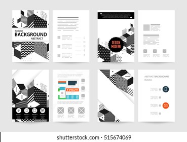 Modelo de fundo geométrico para capas, folhetos, banners, cartazes e cartazes, pode ser usado para apresentações e livros, ilustração vetorial EPS10