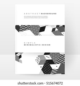 Geometric background Template for covers, flyers, banners, posters and placards, may be used for presentations and books, EPS10 vector illustration