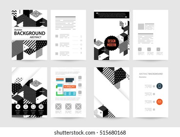 Geometric background Template for covers, flyers, banners, posters and placards, may be used for presentations and books, EPS10 vector illustration