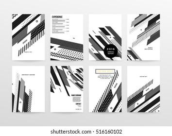 Modelo de fundo geométrico para capas, folhetos, banners, cartazes e cartazes, pode ser usado para apresentações e livros, ilustração vetorial EPS10