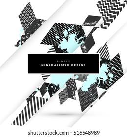 Plantilla de fondo geométrico para cubiertas, volantes, pancartas, carteles y carteles, puede utilizarse para presentaciones y libros, ilustración vectorial EPS10