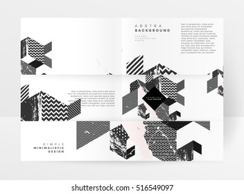 Geometric background Template for covers, flyers, banners, posters and placards, may be used for presentations and books, EPS10 vector illustration