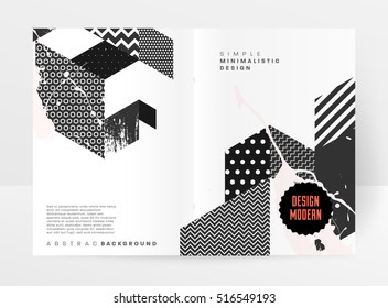 Geometric background Template for covers, flyers, banners, posters and placards, may be used for presentations and books, EPS10 vector illustration
