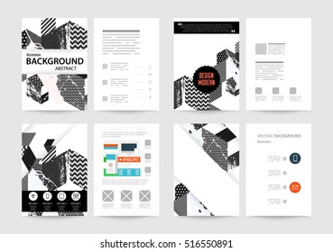 Geometric background Template for covers, flyers, banners, posters and placards, may be used for presentations and books, EPS10 vector illustration