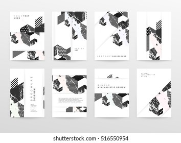 Plantilla de fondo geométrico para cubiertas, volantes, pancartas, carteles y carteles, puede utilizarse para presentaciones y libros, ilustración vectorial EPS10