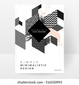 Geometrische Hintergrundvorlage für Cover, Flyer, Banner, Poster und Plakate, kann für Präsentationen und Bücher verwendet werden, EPS10 Vektorgrafik