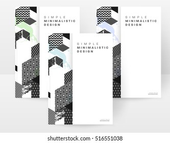 Geometrische Hintergrundvorlage für Cover, Flyer, Banner, Poster und Plakate, kann für Präsentationen und Bücher verwendet werden, EPS10 Vektorgrafik