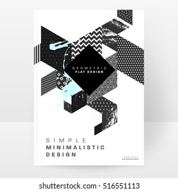 Geometric background Template for covers, flyers, banners, posters and placards, may be used for presentations and books, EPS10 vector illustration