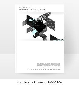 Geometric background Template for covers, flyers, banners, posters and placards, may be used for presentations and books, EPS10 vector illustration