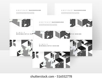 Plantilla de fondo geométrico para cubiertas, volantes, pancartas, carteles y carteles, puede utilizarse para presentaciones y libros, ilustración vectorial EPS10