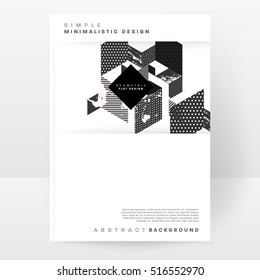 Geometric background Template for covers, flyers, banners, posters and placards, may be used for presentations and books, EPS10 vector illustration