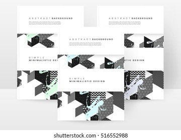 Geometrische Hintergrundvorlage für Cover, Flyer, Banner, Poster und Plakate, kann für Präsentationen und Bücher verwendet werden, EPS10 Vektorgrafik
