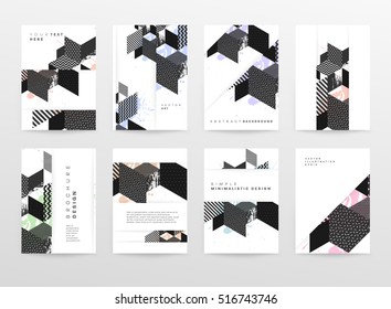Plantilla de fondo geométrico para cubiertas, volantes, pancartas, carteles y carteles, puede utilizarse para presentaciones y libros, ilustración vectorial EPS10