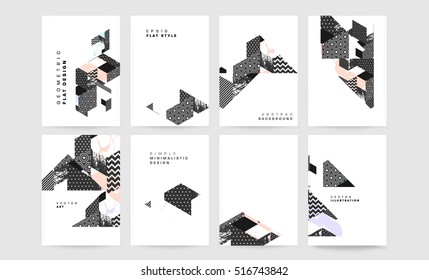 Geometric background Template for covers, flyers, banners, posters and placards, may be used for presentations and books, EPS10 vector illustration