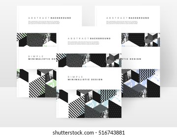 Plantilla de fondo geométrico para cubiertas, volantes, pancartas, carteles y carteles, puede utilizarse para presentaciones y libros, ilustración vectorial EPS10