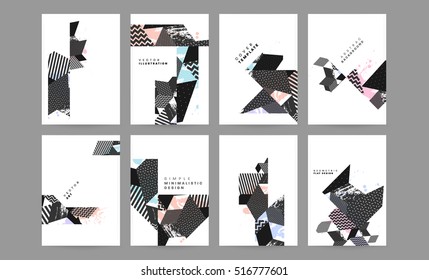 Geometric background Template for covers, flyers, banners, posters and placards, may be used for presentations and books, EPS10 vector illustration