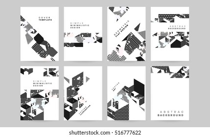 Plantilla de fondo geométrico para cubiertas, volantes, pancartas, carteles y carteles, puede utilizarse para presentaciones y libros, ilustración vectorial EPS10