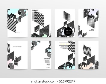 Plantilla de fondo geométrico para cubiertas, volantes, pancartas, carteles y carteles, puede utilizarse para presentaciones y libros, ilustración vectorial EPS10