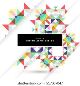 Geometric background Template for covers, flyers, banners, posters and placards, may be used for presentations and books, EPS10 vector illustration