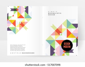 Geometric background Template for covers, flyers, banners, posters and placards, may be used for presentations and books, EPS10 vector illustration