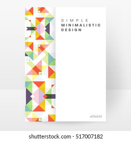 Geometric background Template for covers, flyers, banners, posters and placards, may be used for presentations and books, EPS10 vector illustration