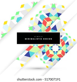 Geometric background Template for covers, flyers, banners, posters and placards, may be used for presentations and books, EPS10 vector illustration