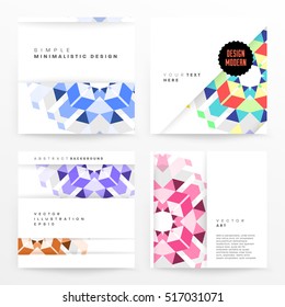 Plantilla de fondo geométrico para cubiertas, volantes, pancartas, carteles y carteles, puede utilizarse para presentaciones y libros, ilustración vectorial EPS10