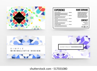 Geometric background Template for covers, flyers, banners, posters and placards, may be used for presentations and books, EPS10 vector illustration