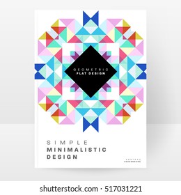 Geometric background Template for covers, flyers, banners, posters and placards, may be used for presentations and books, EPS10 vector illustration