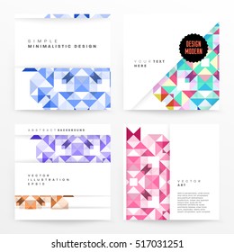 Geometric background Template for covers, flyers, banners, posters and placards, may be used for presentations and books, EPS10 vector illustration