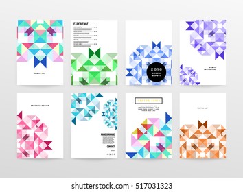 Plantilla de fondo geométrico para cubiertas, volantes, pancartas, carteles y carteles, puede utilizarse para presentaciones y libros, ilustración vectorial EPS10