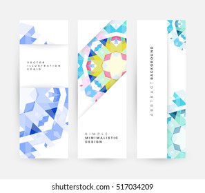 Plantilla de fondo geométrico para cubiertas, volantes, pancartas, carteles y carteles, puede utilizarse para presentaciones y libros, ilustración vectorial EPS10