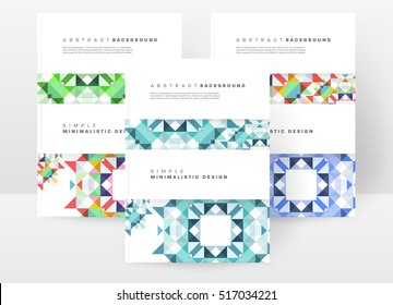 Geometric background Template for covers, flyers, banners, posters and placards, may be used for presentations and books, EPS10 vector illustration