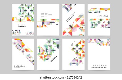 Plantilla de fondo geométrico para cubiertas, volantes, pancartas, carteles y carteles, puede utilizarse para presentaciones y libros, ilustración vectorial EPS10