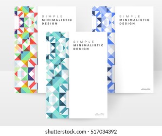 Geometric background Template for covers, flyers, banners, posters and placards, may be used for presentations and books, EPS10 vector illustration
