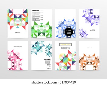 Plantilla de fondo geométrico para cubiertas, volantes, pancartas, carteles y carteles, puede utilizarse para presentaciones y libros, ilustración vectorial EPS10
