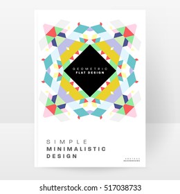 Geometric background Template for covers, flyers, banners, posters and placards, may be used for presentations and books, EPS10 vector illustration
