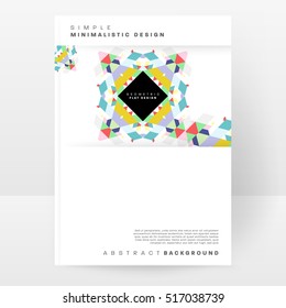 Geometric background Template for covers, flyers, banners, posters and placards, may be used for presentations and books, EPS10 vector illustration