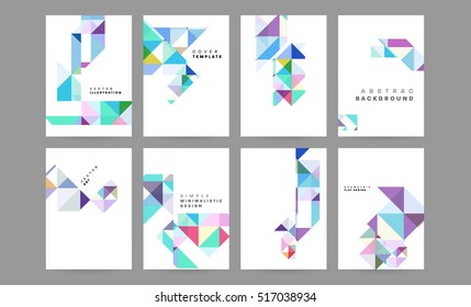 Geometric background Template for covers, flyers, banners, posters and placards, may be used for presentations and books, EPS10 vector illustration
