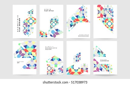 Geometric background Template for covers, flyers, banners, posters and placards, may be used for presentations and books, EPS10 vector illustration